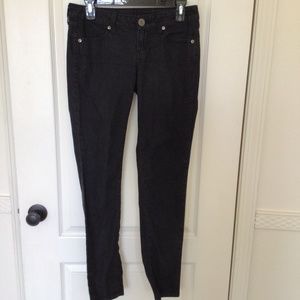 GRAY JEANS Pants Medium Charcoal Gray Straight Leg  Juniors Size 5 Like New